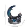 Moon Lotus Leaf Backflow Incense Burner Back Flow Incense Cone Burner Waterfall Ceramic Incense Cone Holder For Home Room