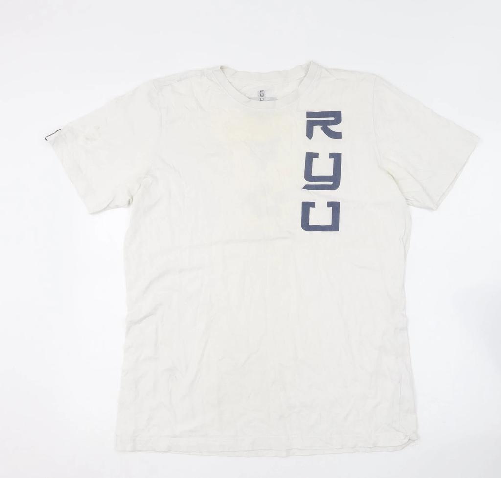 Respect Your Universe Mens White Cotton Blend T-Shirt Size L