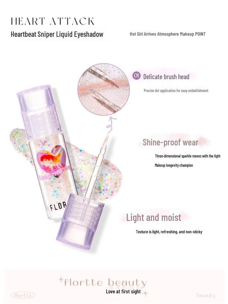 Floria Liquid Eyeshadow: Shimmer, Matte & Glitter Highlights