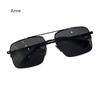 Men's and Women's Metal Sunglasses Square Half Frame Rice Nails Casual Trend Personality Retro Fashion Outdoor Sports Eyeglasses