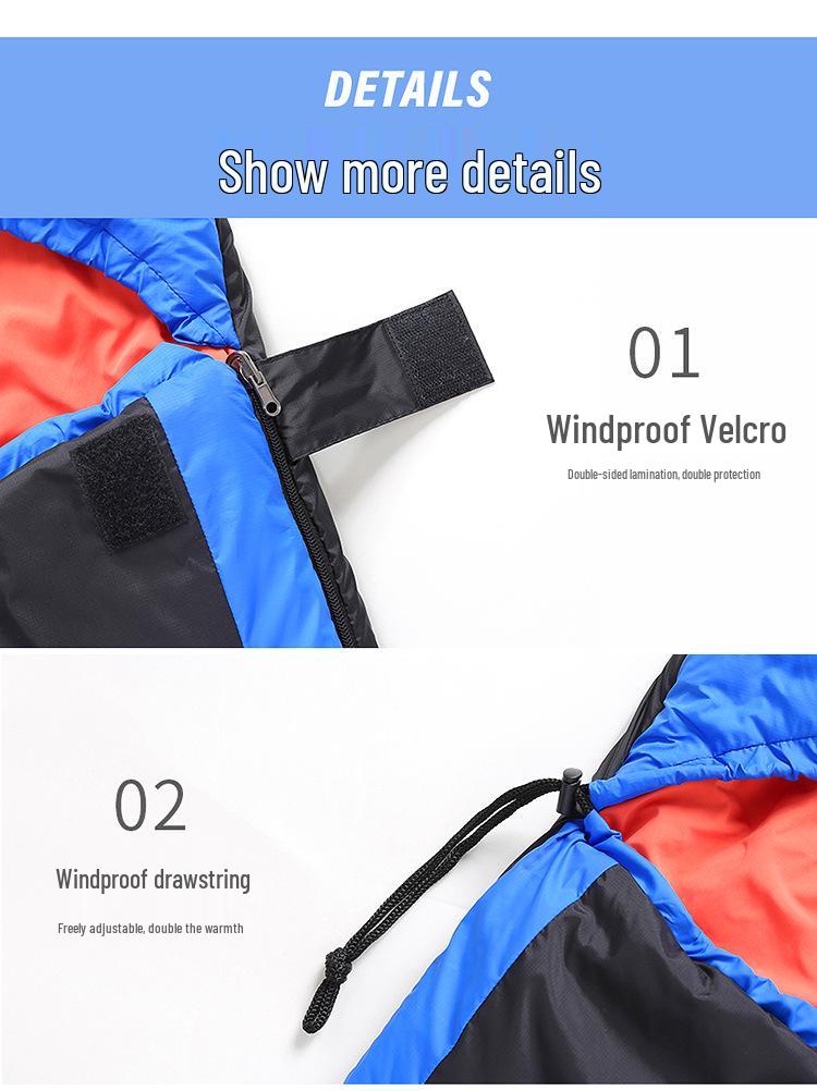 USB Heated Sleeping Bag with Portable Storage - Thickened, Warm, and Cold-Resistant for Outdoor Camping
