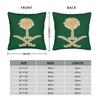 Saudi Arabia logo  Square Pillow Case  Cushion Covers Awesome Polyester Decorative Throw Pillow Case Cover for Car 4545cm