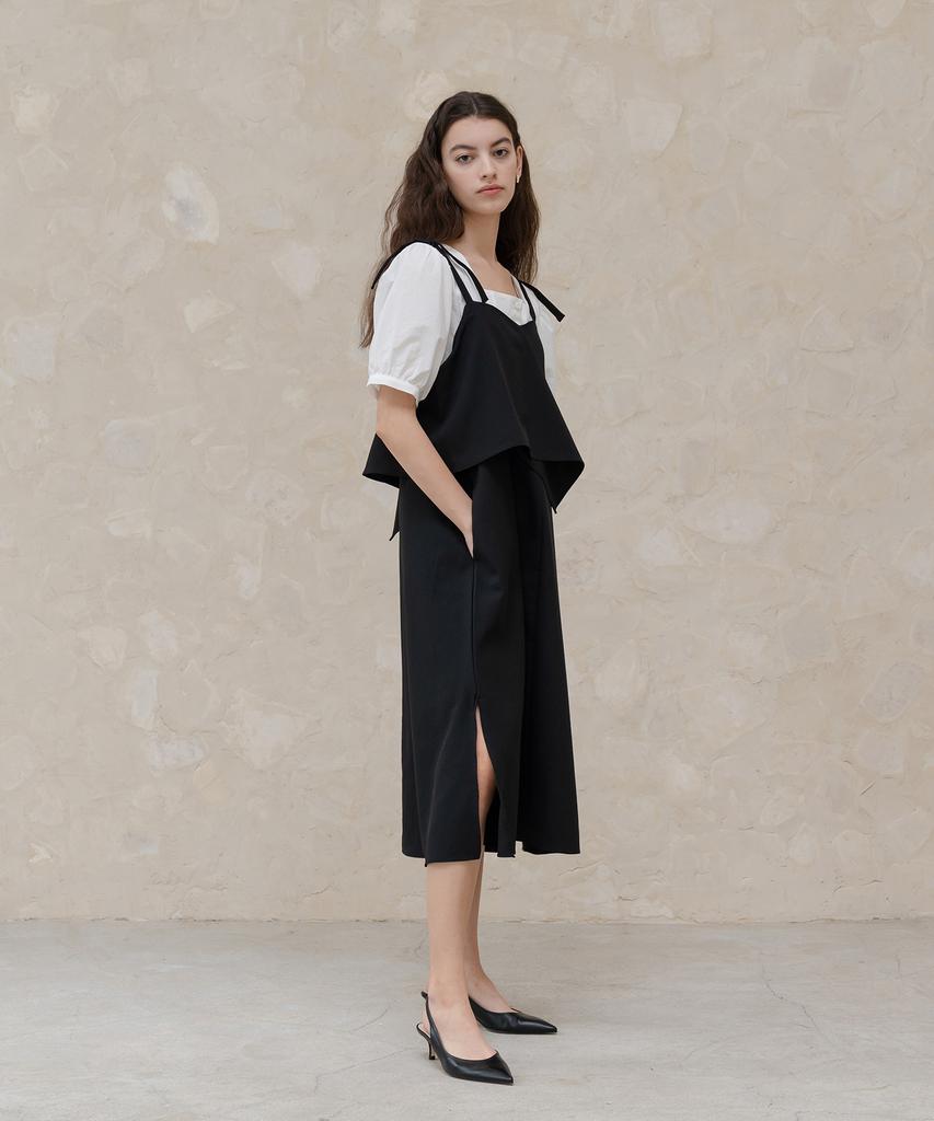 YOUNESS Flap Layering Dress