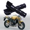 Knurled Motorcycle Foot Pegs with Forked Mounting-Hole End, Machined Aluminum Assembly for Replacement Projects