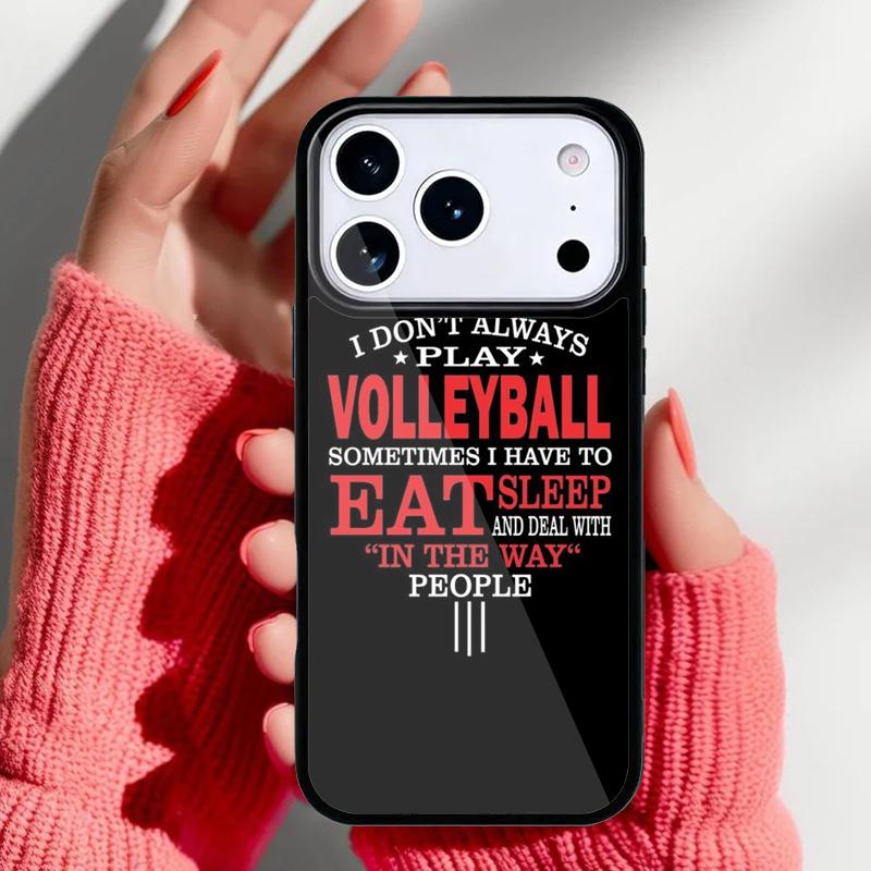 Thats What I Do I Play Volleyball I Know Things Funny Volleyball Phone Case for iPhone 17 Air 16e 15 14 13 Pro Max Cover