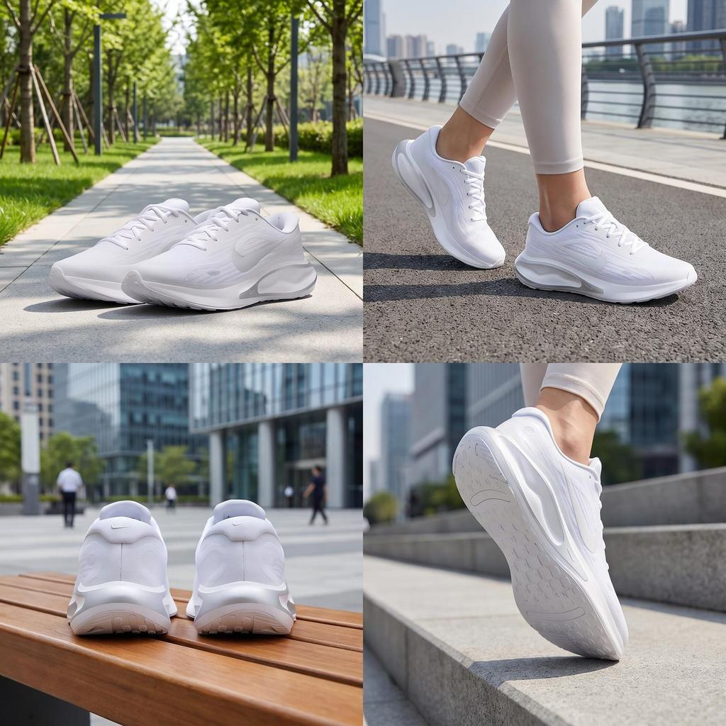 Nike Journey Run Weiß Reines Platin Metallic Silber Damen FJ7765-102