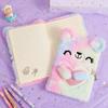 Uroczy Notatnik z Misiami z Zamkiem Kawaii Dziennik A5 Planer Organizator Szkicownik