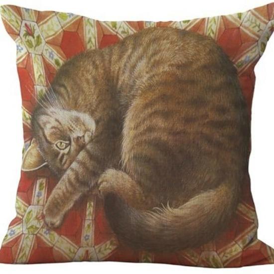 New Summer Retro Style Home Pillowcase Animal Cartoon Printed Pillowcase
