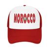 Unisex Women Morocco Flag Map Trucker Hat Vintage Mesh Baseball Cap Snapback Caps  Hats Sun Caps Adjustable Golf Hats Summer