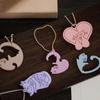 Crystal Dropper DIY Resin Cat Pendant Hanging Aromatherapy Couple Kitten Keychain Silicone Mold