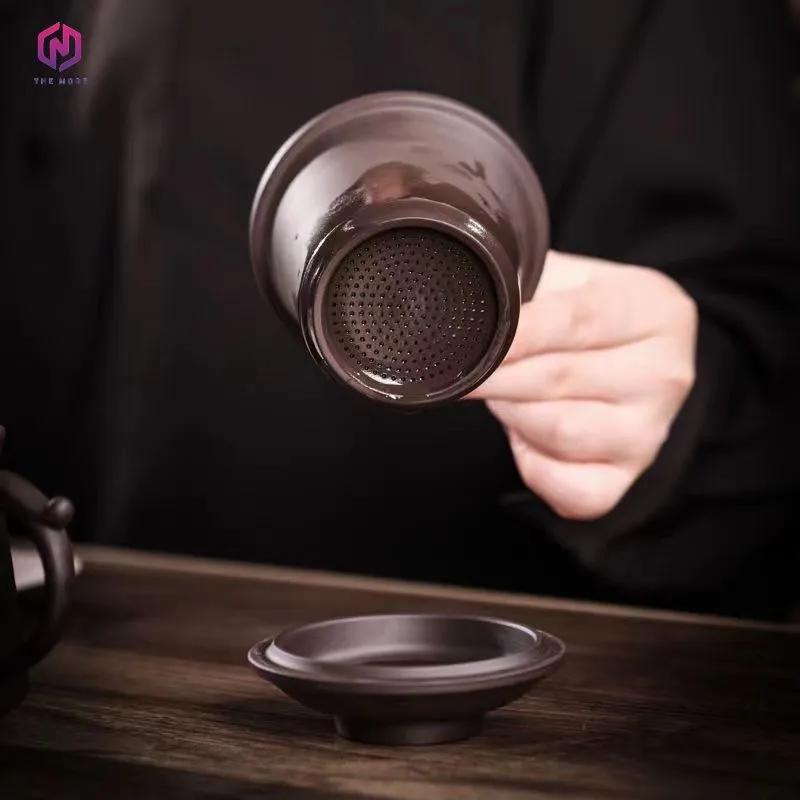 Yixing Purple Clay Tea Set for One