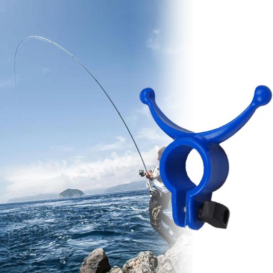 Fishing Rod Holder Anti-skid Opening Design Stable Anti-drop Support Fishing Rod Plastic Fishing