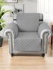Quilted Armchair Sofa Cover Solid Color Non-Slip Anti-Wear Recliner Sofa Slipcover Solid Color Couch Cushion For Living Room