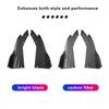 Pair Universal Car Rear Bumper Spoiler Lip Carbon Fiber Wing Trim Protection Anti-crash Diffuser Side Skirt Wrap Angle Splitter