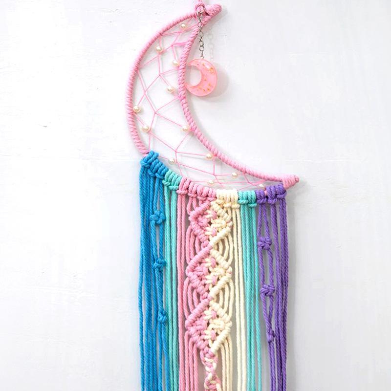 Colorful Woven Tapestry, Dream Catcher, Handmade Pendant, Home Wall Hanging, Star Moon Decoration, Hanging Cloth