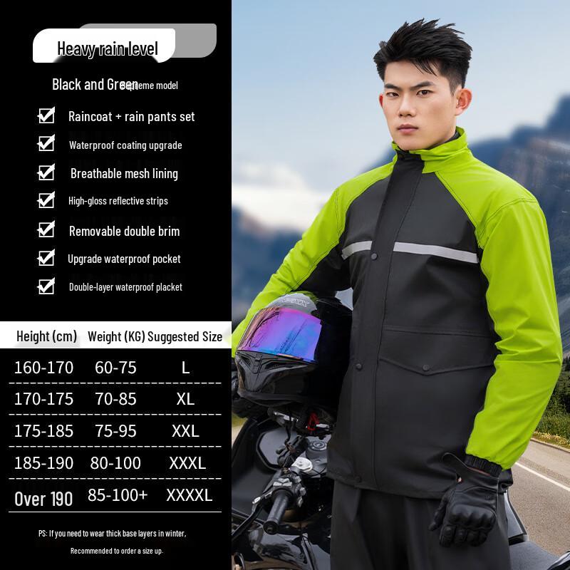 KarLot Men s Split Rain Suit L-XXXXL