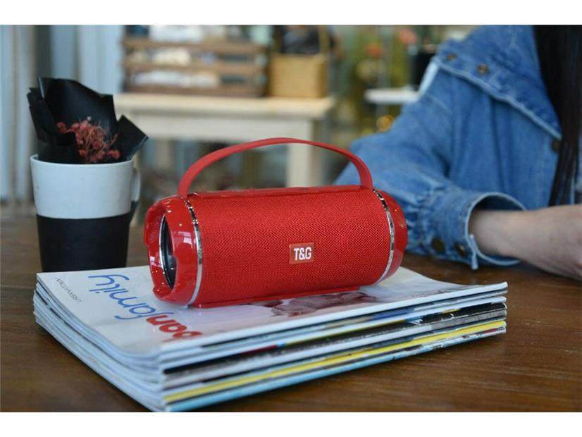 TG116C Portable Fabric Bluetooth Speaker with Subwoofer & Card Slot