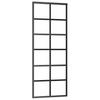 Vidaxl Sliding Door With Hardware, Esg Glass And Aluminium, 76X205 Cm