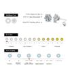 New Arrival 2.0 Carat Moissanite Gemstone Stud Earrings for Women Solid   Copper D color Solitaire Fine Jewelry