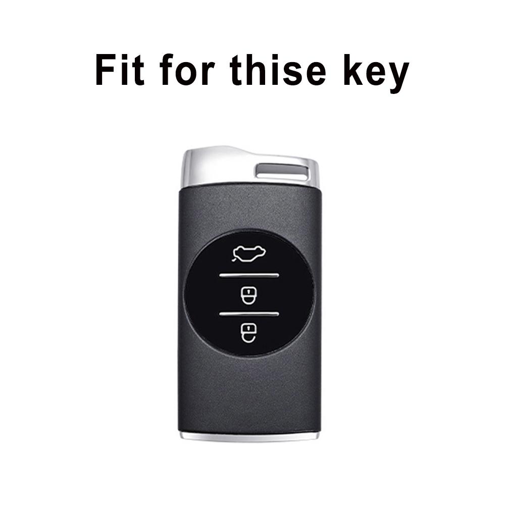Silver Edge Shell Fob For Chery Tiggo 4 5X 7 Pro 8 Exeed Txl Tx Lx TPU Car Key Remote Case Cover Auto Accessories