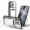 For IP16PROMAX Card Holder Holder Mobile Phone Case IP15PROMAX Instantly Changes To 17 Electroplated All-inclusive PC Protective Case