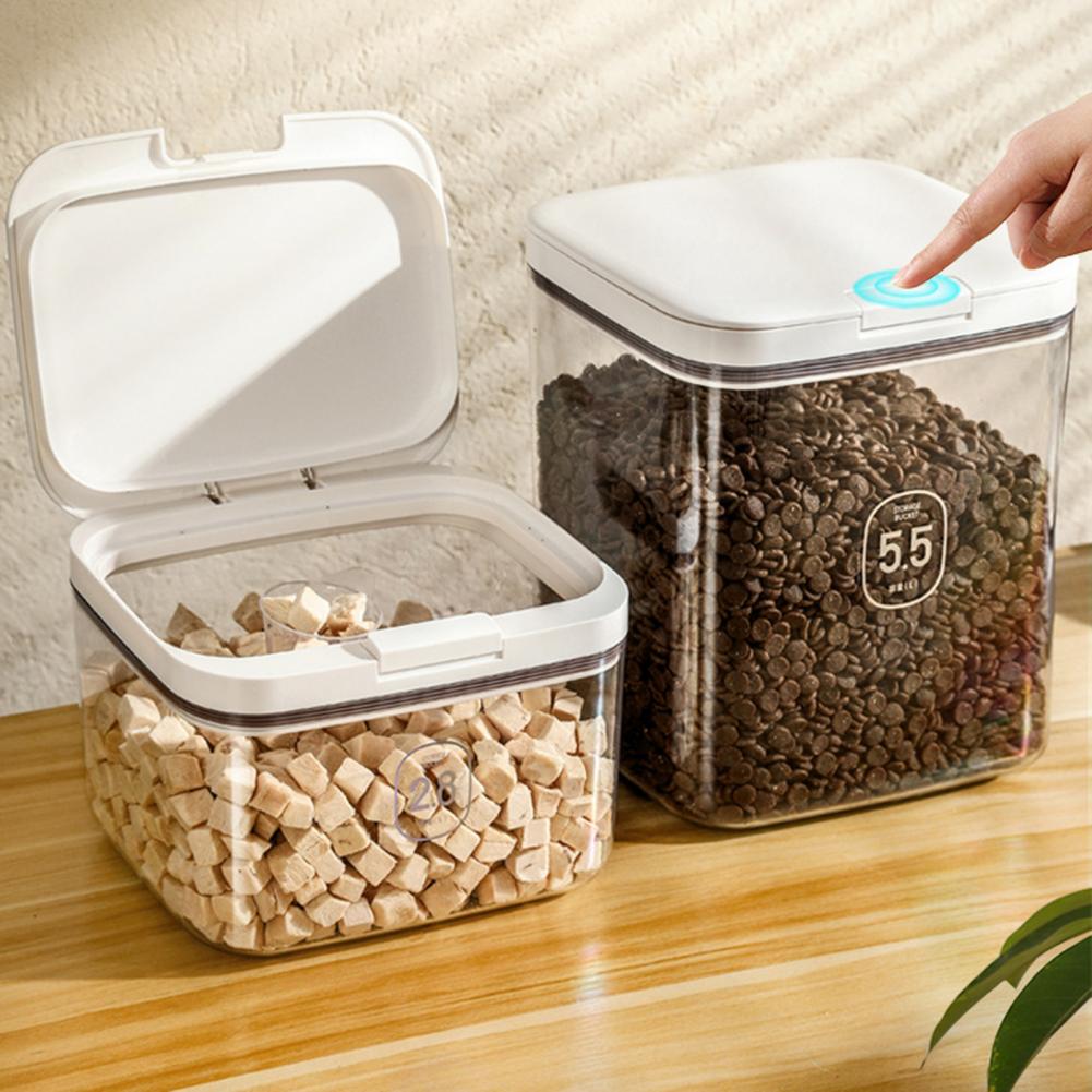 Mehlspender, Küchenorganisation zum Backen, multifunktionales Reismehlbehälter-Set mit guter Versiegelung, einfache Einhand-Box