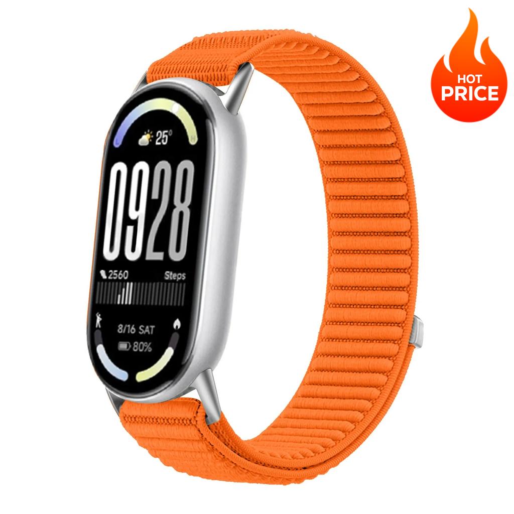 Sports Nylon Strap for Xiaomi Mi Band 10 9 8 Smart Bracelet Wristband Watchband for Mi Band 10 9 Replacement Band Accessories