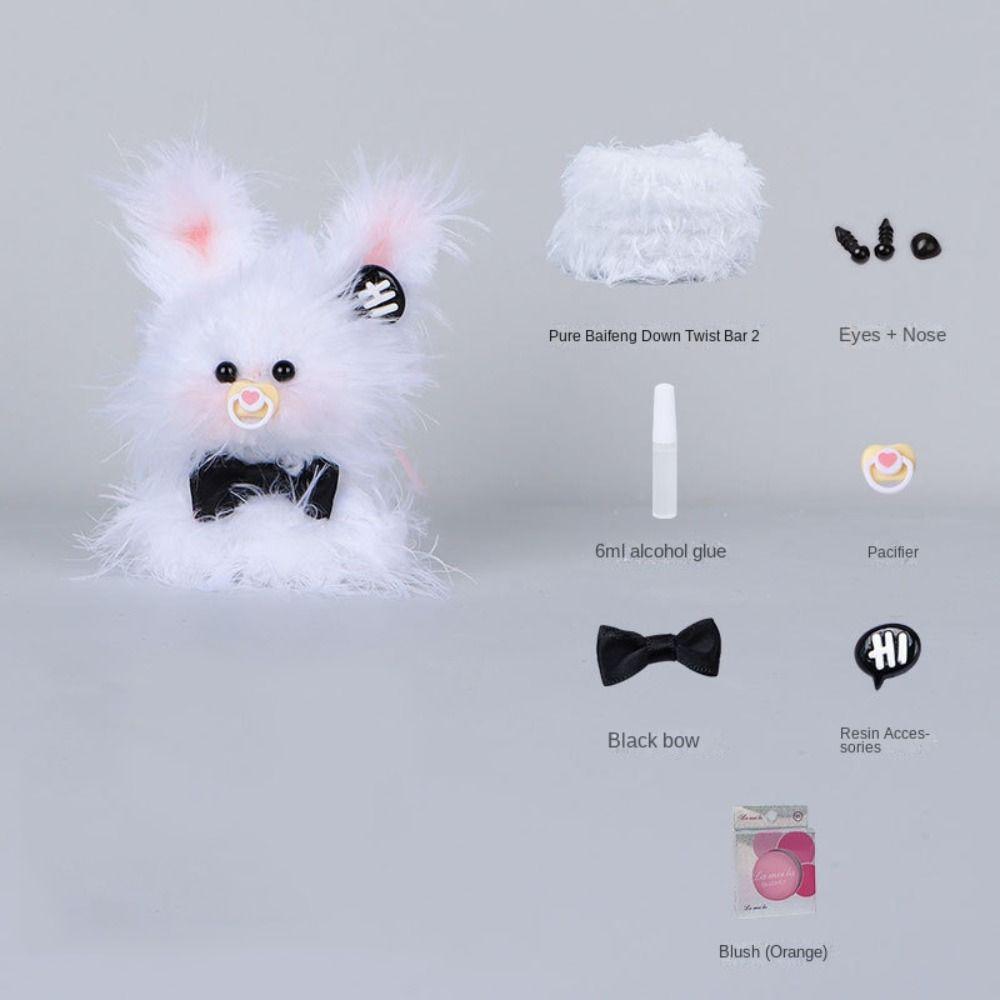 

Plush Twist Stick Material Set Cartoon Puppy Wool Twist Stick Set DIY Handmade style K