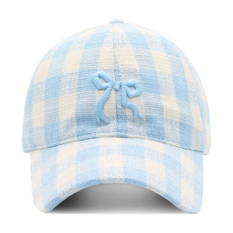 Hat Women's Spring Summer Three-dimensional Embroidery Bow Baseball Cap, Versatile Cap Shade Sunscreen Cap