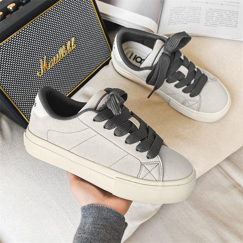 

Весна Новые Мужские Туфли из Матовой Кожи Корейская Версия Модные Универсальные Студенческие ins Модные Мужские Туфли 1217 44 серый