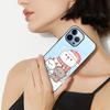 Cartoon Snowman Cat Case For Iphone 11 Pro Max 14 13 12 Mini Xs Xr X 7 8 6s Plus Se 2022 Tempered Glass Cover Protection Shell