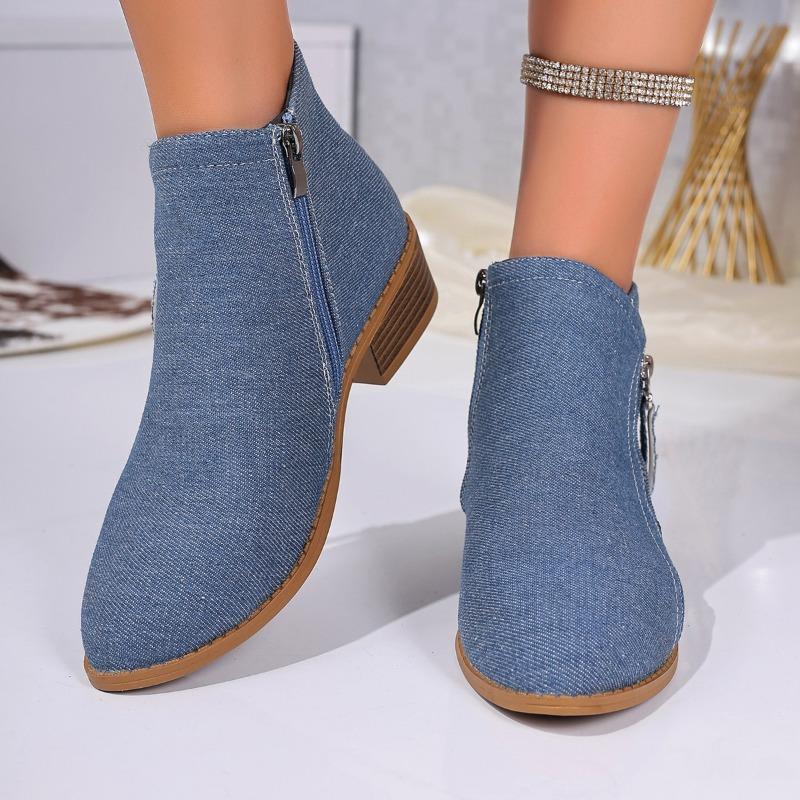 Damen Chelsea Boots mit Leopardenmuster in weiter Weite, spitzer Zehenpartie, Reißverschluss an der Seite, Stiefeletten mit Blockabsatz aus Wildleder für Damen