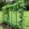 Garden Stakes, 15 Pack, 1705 mm, Plastic Coated Metal Tomato Stakes, Garden Sticks for Plants Support, with Pointed End and Non-Slip Bumps for Growing