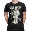 Garfields Cowboy Yee-Haw Vintage Retro Big Chest T-Shirts Cotton Tee Shirt Crewneck Short Sleeve T Shirts Plus Size Clothing
