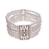 Hollow Square Pearl Bracelet Faux Pearl Pearl Hollow Bracelet  Wedding Accessories