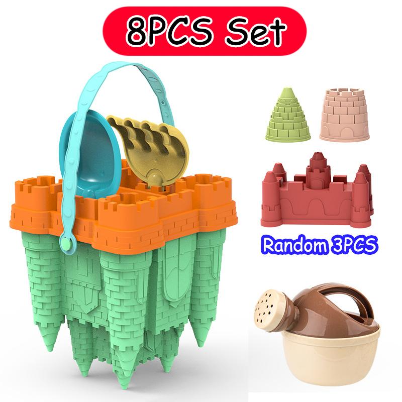 Juguetes de Agua para Niños para la Playa Set de Moldes para Arenero Pala Castillo Paredes de Construcción Molde de Briquetas de Panal Juego de Arena al Aire Libre de Verano