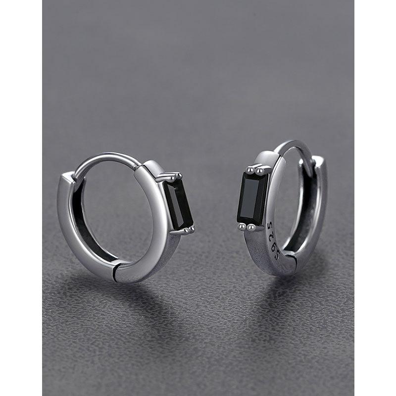Diamond Earrings New Trendy Personalized Retro Niche Design Trendy Ear Buckles Men's and Women's Earrings