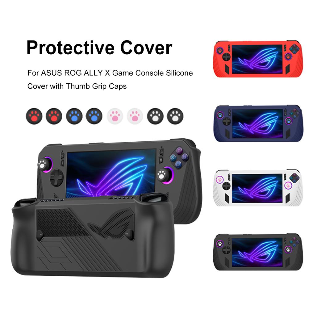 For ASUS ROG ALLY X Game Console Silicone Protective Cover Shockproof Soft Protective Case Cover Drop-proof Protective Skin Case