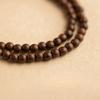 Handmade 6mm Golden Silk Sandalwood Bracelet, Plain/Gold Bead/Cinnabar/Turquoise/Amber Styles, Trendy Chinese Ethnic Unisex Jewelry, Travel Souvenir