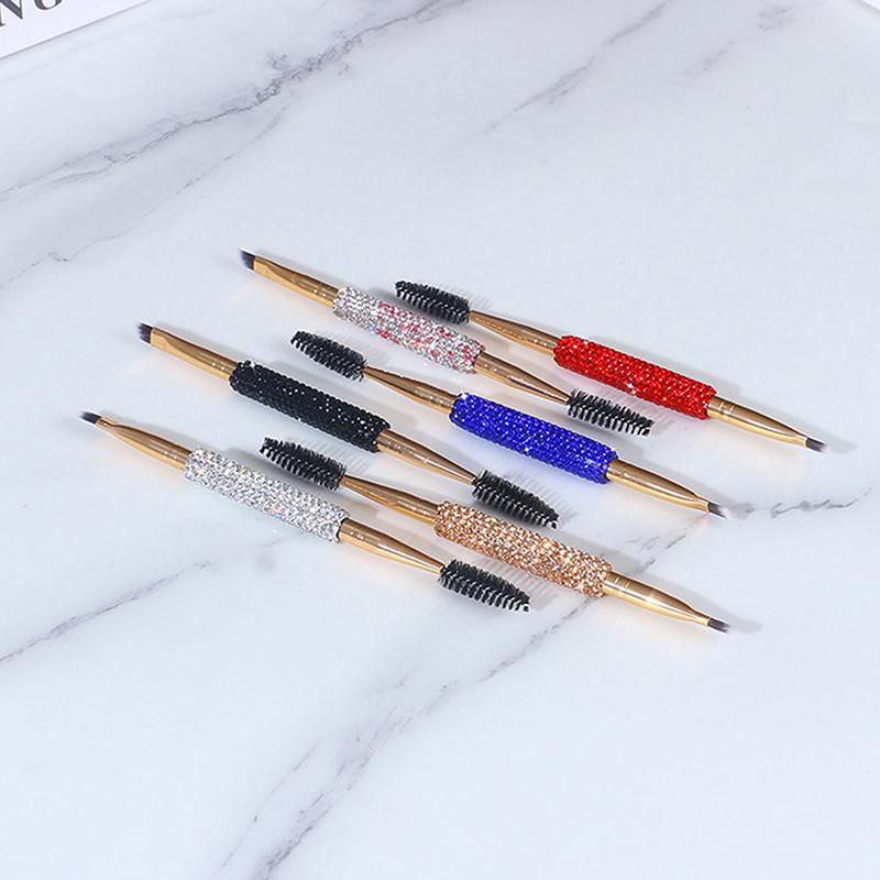 Weiche Wimpernbürsten Ellbogenkonturierung Doppelkopf-Wimpernbürsten Augen Verblenden Kosmetik Make-up Werkzeug