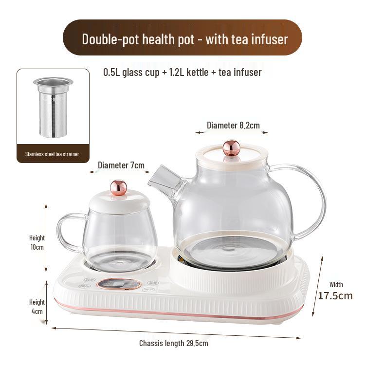 Yueerde Multifunktionell Elektrisk Värmekopp - Mini Te- & Hälso-Kanna för Kontoret
