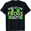 Wer hat die Frösche rausgelassen Lustiges Froschliebhaber MM T-Shirt