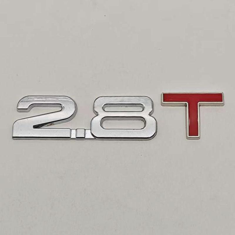 

1Pcs 2.0T 2.2T 2.4T 2.5T 2.8T 3.0T Premium Metal Car Sticker Side Fender Rear Trunk Emblem Badge Decals For Any Vehicle