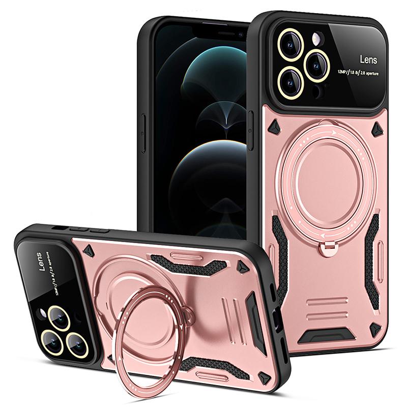 Magnetic Stand Military Grade Cases For OPPO A2 A5 A5X A17 A54 A57 A58 A77 A78 A79 A98 Shockproof Lens Protection Armor Case