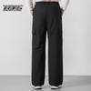 Xuezhongfei Men's Winter Trendy Outdoor Down Cargo Pants