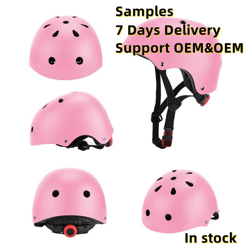 EN1078 Standard Matte Custom Helmet CE CPSC Approved High Impact ABS Shell for Kids Adults Bike Skate Safety Helmet