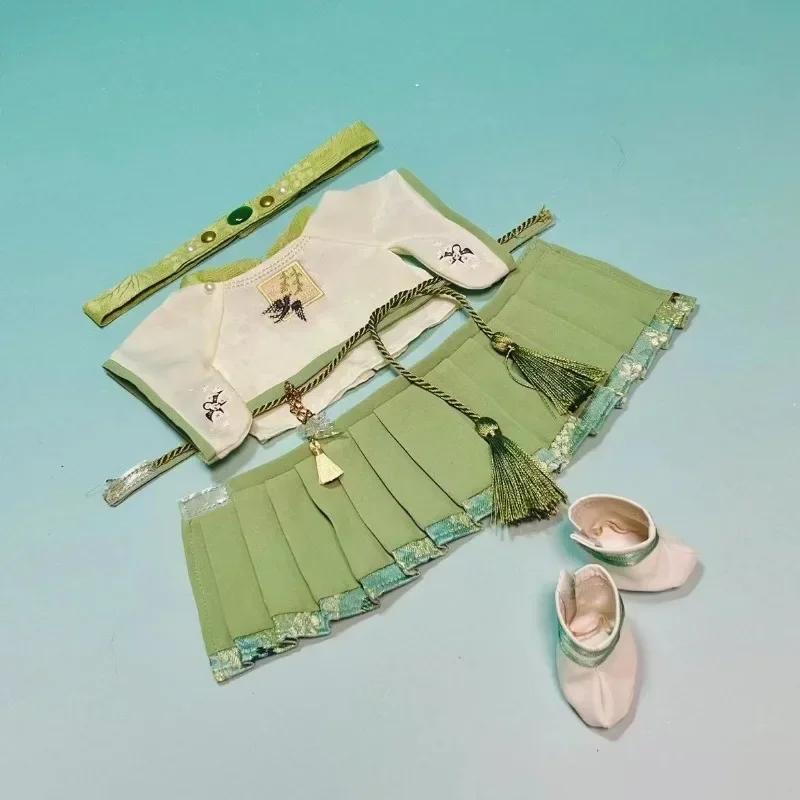 20cm Original Handsome Retro Clothes Cotton Doll Toy DIY Dress Up Headwear Coat Pants Shoes Gemstone Props Dolls Accessories