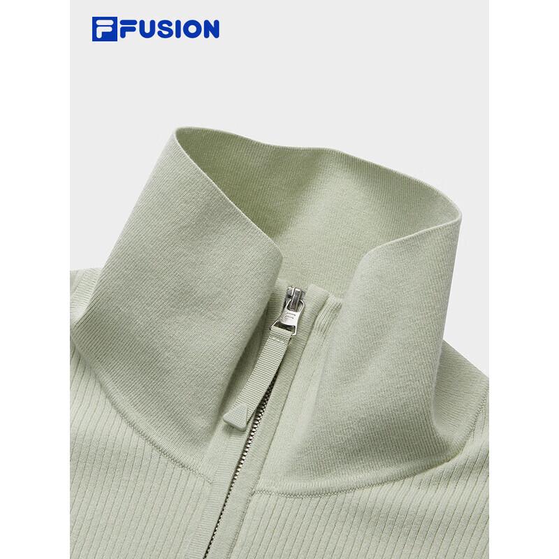 FILA FUSION Women's Stand Collar Knitted Short Top