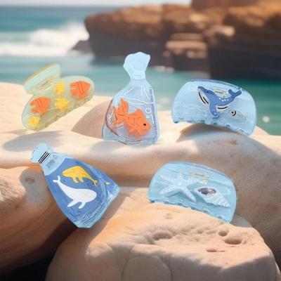 Women's Marine Sea Whale Nemo Transparent Hairpin Clip