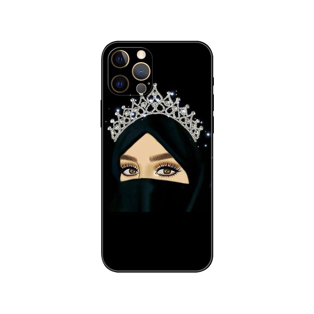

Чехол для телефона «Мусульманская исламская королева» для iPhone 5 5S 2020se 6 6s 7 8 plus x 10 XR XS 11 12 13 mini pro MAX, черная задняя крышка из ТПУ iphone 13pro MAX